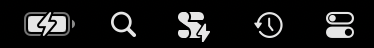 Screenshot of FastScripts 3's icon in the macOS menu bar