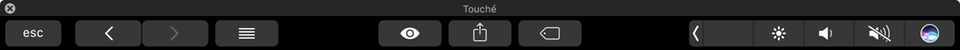 Thumbnail image of TouchÃ©'s Touch Bar