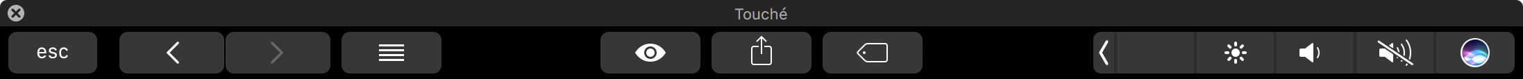 Full-size image of TouchÃ© Touch Bar